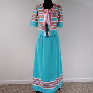 Vintage 60s 70s Giamo Knits Women's Dress Size 7 / 8